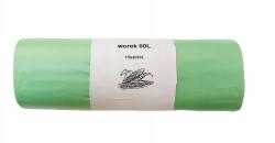 Pam-Folie Biológiailag Lebomló zsákok 60L 100% komposztálható 15db (60 biodegradowalne)