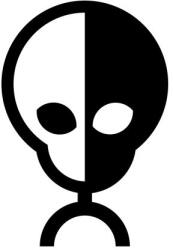 Idegen autó matrica yin yang