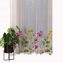  Jacquard függöny fehér virágos függöny hálószoba nappali erkélyre 220x300 (Kwiatowa łaka 220x300)