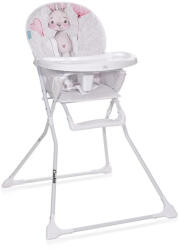 Lorelli Cookie fix etetőszék - Noble grey&pink rabbit - palincsjatek