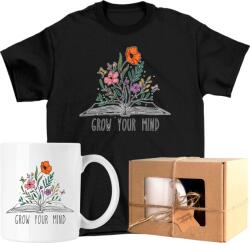  Bögre szett Póló Virágok Vonalak Divat Művészet 2 Kész Ajándék 128 (AP52.9.128)