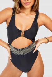 Boohoo FC23121 Boohoo Kivágott Díszítőöves fürdőruha (20) XL