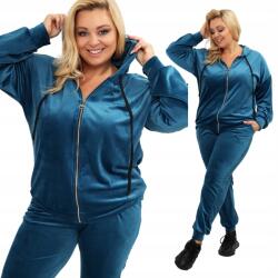  Női velúr melegítőnadrág Plus Size tengeri méret 54/56