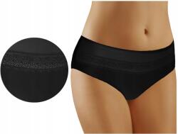 Emili Bugyi hálóval és csipkével Cheryl, L, Fekete (Czarne majtki z siateczką i koronką w pasie)