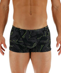 TYR galaxy square leg boxer black/lime 3xs - uk26
