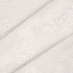 Takoy Függönyanyag fehér virágmintával