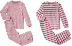 Tchibo - 2 gyerekpizsama - uniszex - méret 122/128 - fehér/mintás