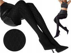 Marilyn Női Harisnyanadrág Rombusz Mintás Allure B01 Marylin 1/2 Black/black (RASTOPY W ROMBY MARILYN)