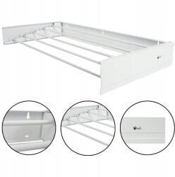 Rodeno Fehér Falra Szerelhető, Összecsukható, Harmonikaszerű, Tartós Acél Ruhaszárító (ROD3127) Ruhaszárító