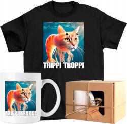  Bögre szett Póló trippi troppi brainrot cica 3 Kész Ajándék 116 (AP44.84.116)