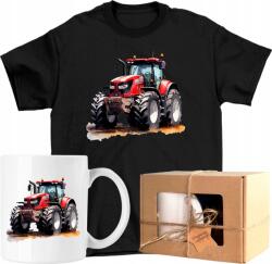  Bögre szett Póló piros traktor mezőgazdasági traktor Kész Ajándék 152 (AP7.003.152)