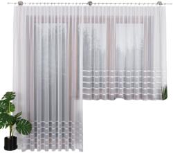 Markizeta Jacquard függöny békák számára Halina 300x250 fehér (000383/FBP/003/300250/1)