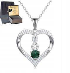 Mennica Świdnicka Nyaklánc Ezüst 925 Női medál Szív Strassz Ajándék Női
