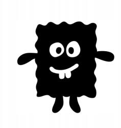  Autós matrica kekszszörny