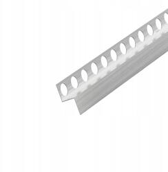 EVISO Falijáró Lécsőszél Profil Bal Oldali Ezüst Színű, Szálcsikos 120cm (LSBR-0003)