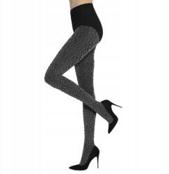 Gatta mintás harisnyanadrág Sassi 50den többszínű Topino-nero 2-es méret (07)