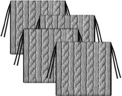 Bertoni 4 db-os párna szett Tip kerti székhez 40x40 cm kivehető betét Zsinór (TOP WARKOCZ 4)