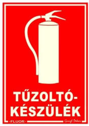 Gungl Dekor Piktogram Tűzoltókészülék piros (FLUOR. ) (300 / 60) - papir-bolt