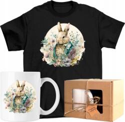  Bögre szett Póló nyúl virág kedves 2 Kész Ajándék 128 (AP45.79.128)