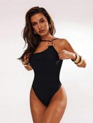 Shein T24406 Shein Egyvállas Fürdőruha Arany Díszítéssel (22) XL