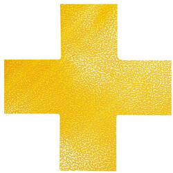 DURABLE Padlójelölő kereszt alakzat DURABLE öntapadós 150x150 mm sárga 10 darabos (170104)