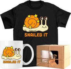  Bögre szett Póló vicces csiga gyerek 4 Kész Ajándék 128 (AP45.224.128)