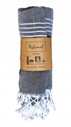  Szauna strand törölköző Hamam Pareo Török Sultan 175x95 Fekete Ajándék (IS005 153815 OETI)