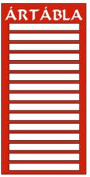 Gungl Dekor Piktogram ártábla 15 rek. piros (101/P) - papir-bolt