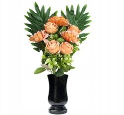 Yes Home Csokor Rózsa Dália Művirág Sírdísz Váza, Mint Az Élő (Wiązanka kompozycja do wazonu na cmentarz)