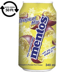 MENTOS Üdítőital szénsavas MENTOS tropical mix 340 ml DRS