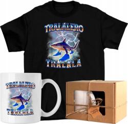  Bögre szett Póló Tralalero Tralala brainrot cápa 4 Kész Ajándék 152 (AP44.76.152)