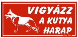 Gungl Dekor Piktogram Vigyázz a kutya harap! piros (000/ 470P) - papir-bolt