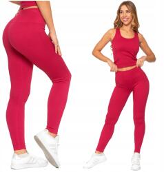 Moraj Magas derekú leggings bordázott piros 2000-103 L/XL (2000-103)