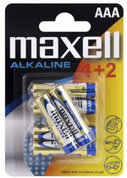 Maxell Elem mikro MAXELL (AAA, LR03) 4+2/BL (790240.04.CN) - papir-bolt