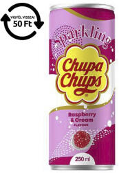 Chupa Chups Üdítőital szénsavas CHUPA CHUPS Málnakrém 250 ml - papir-bolt