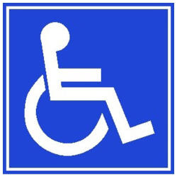 Gungl Dekor Matrica Rokkant piktogram kék "B (210 / 50) - papir-bolt