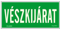 Gungl Dekor Matrica Vészkijárat zöld "F (310 / 10) - papir-bolt