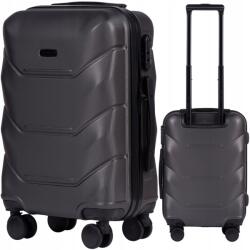 Wings Kézipoggyász Wings repülőgéphez szürke kemény gurulós bőrönd S 20 (149-S-D.GREY)