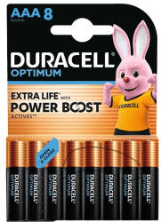 Duracell Elem mikro DURACELL Optimum AAA 8-as (10PP110052)