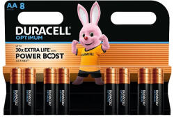 Duracell Elem ceruza DURACELL Optimum AA 8-as (10PP110051)