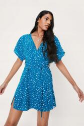 Nasty Gal Ruha Mini, pöttyös, rövid ujjú, Size 36, poliészter