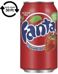 Fanta Üdítőital szénsavas FANTA Strawberry 355 ml DRS