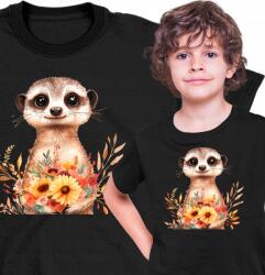  Gyerek Póló Szurikáta Kedves Gyerek 2 Fekete 104 (AP54.100.104)