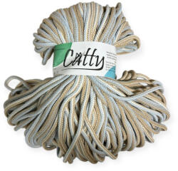  Catty 5 mm zsinór fonal Melange - Bézs-kék