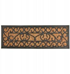 Esschert Design Kültéri lábtörlő dekoratív 75x25 cm fekete gumi terasz ház kert (RB168)