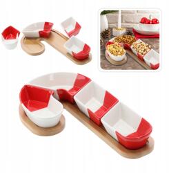 Chomik Karácsonyi Tál Szett Cukorpálca Mártogatós Előétel Ajándékba (MUT4574)