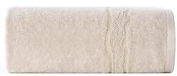Eurofirany Karin pamut törölköző fényes cérnával szőtt díszítéssel Bézs 30x50 cm