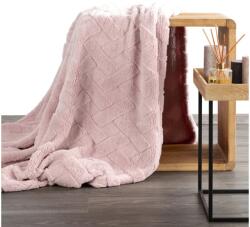 EUROFIRANY Caro karosszék takaró Púder rózsaszín 70x160 cm