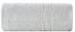 Eurofirany Karin pamut törölköző fényes cérnával szőtt díszítéssel Ezüst 70x140 cm
