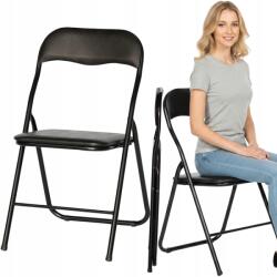 Bankietowo Összecsukható Szék Összecsukható Kerti Túra Catering Irodai Fekete (Krzesło składane cateringowe rozkładane)
